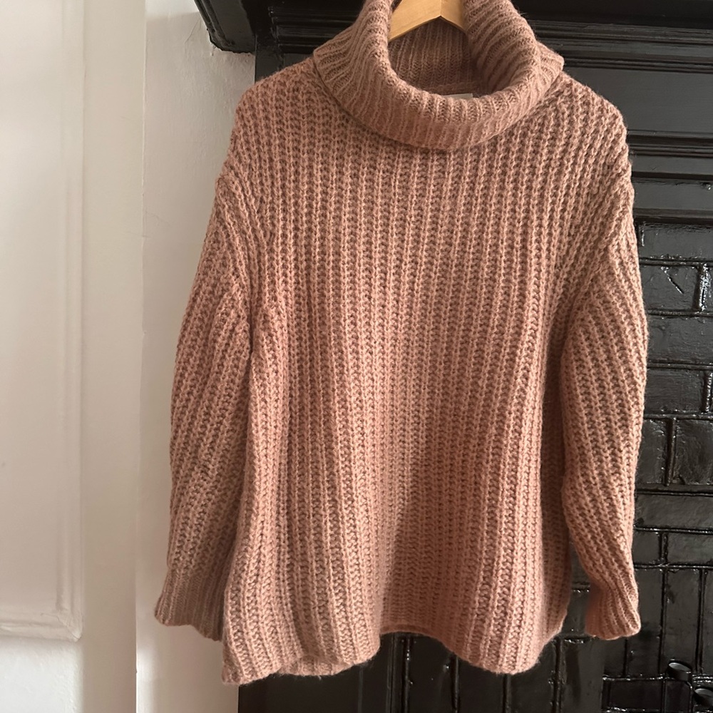 BA&SH Tan Turtleneck Sweater